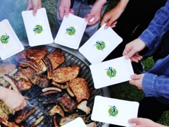 Kreativ und ungewöhnlich - Bratwurstpappen als Werbeträger